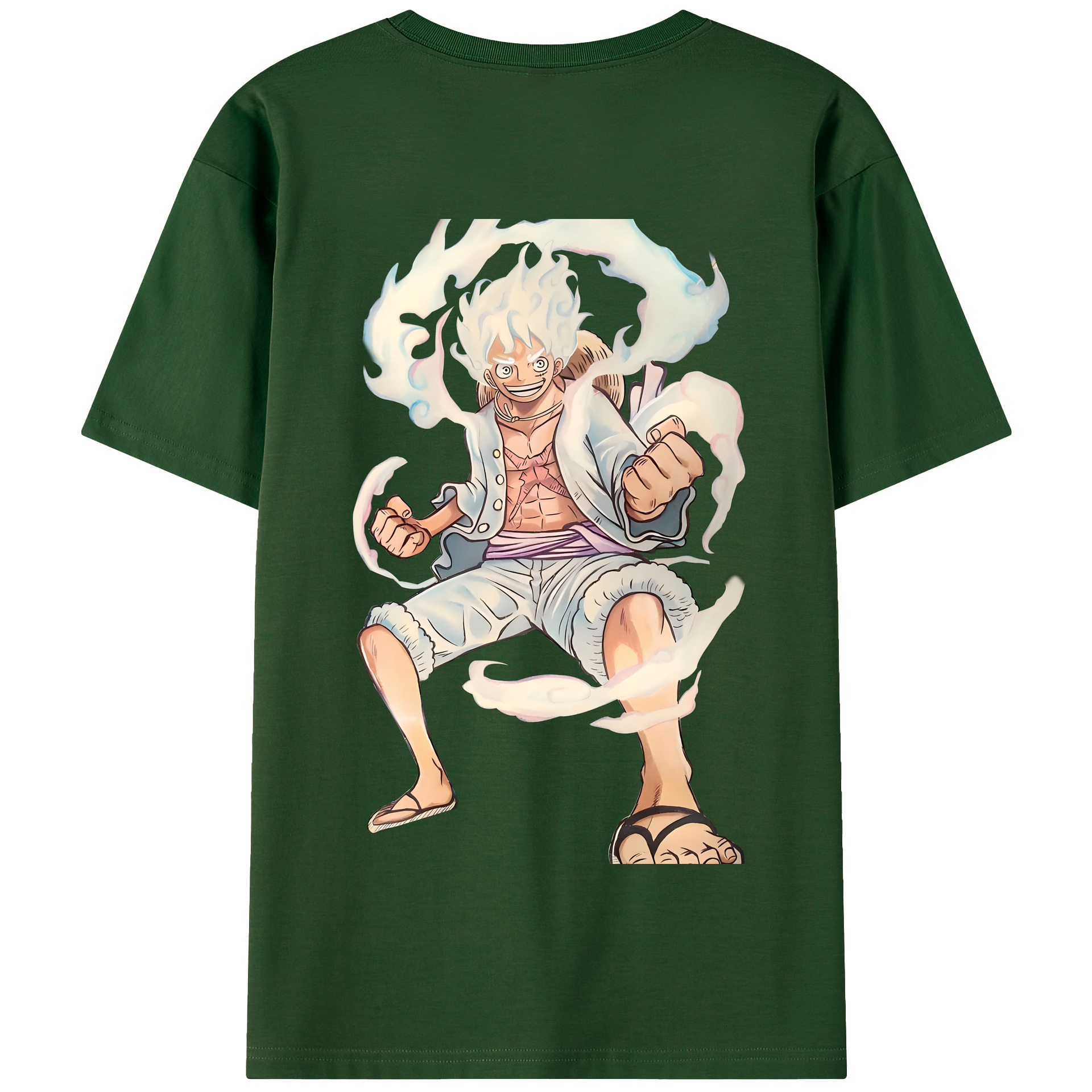 ワンピース モンキー・D・ルフィ ONE PIECE Monkey D. Luffy 綿100％半袖Tシャツ（背面プリント）